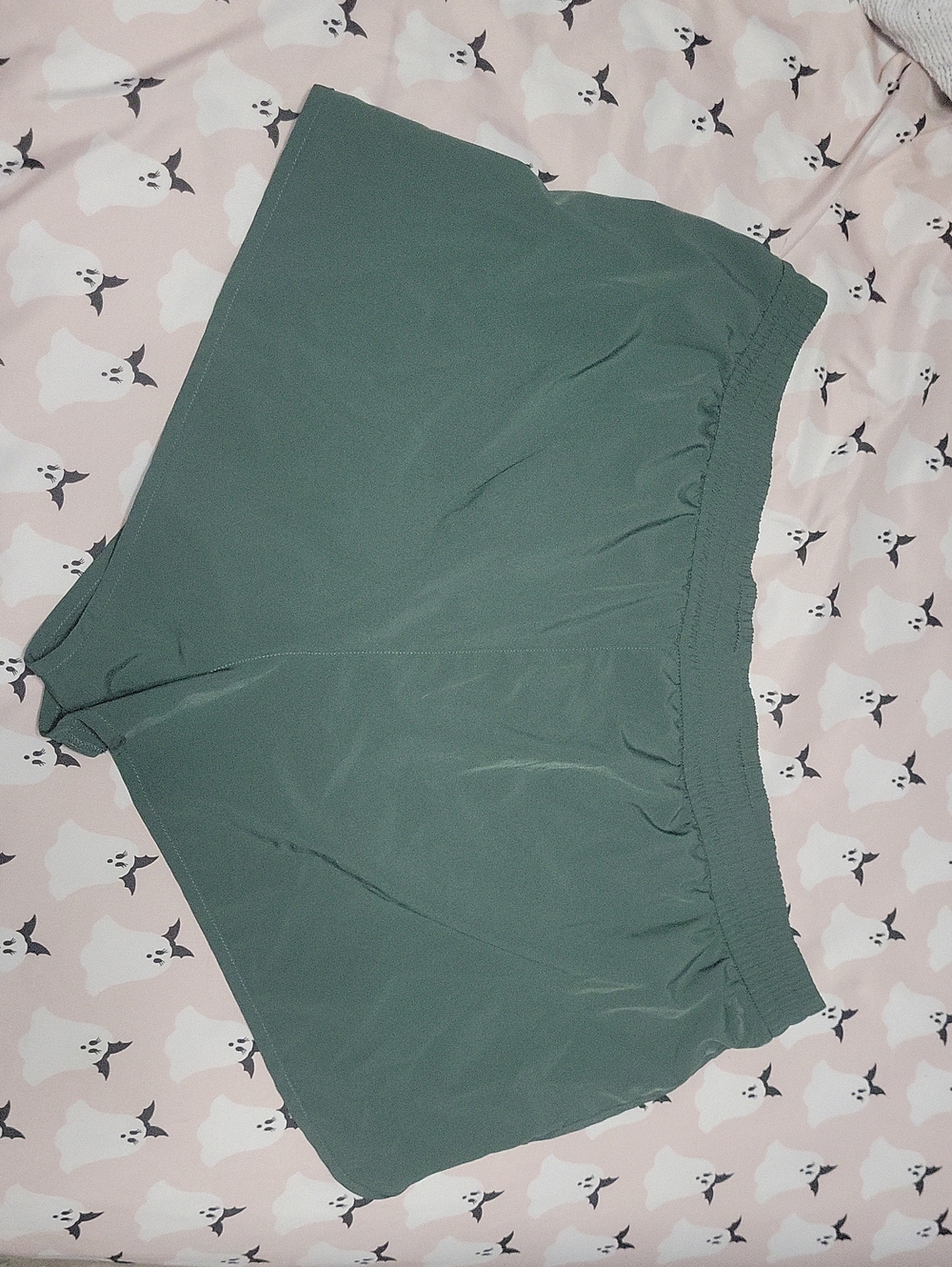 PINK Victoria's Secret Elastic-Waist Athletic Shorts — Forest Green XXL